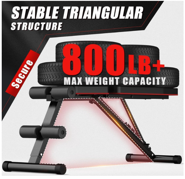 Weight Bench Press, Adjustable Workout Benches for Home Gym Dumbbell Exercise, 8