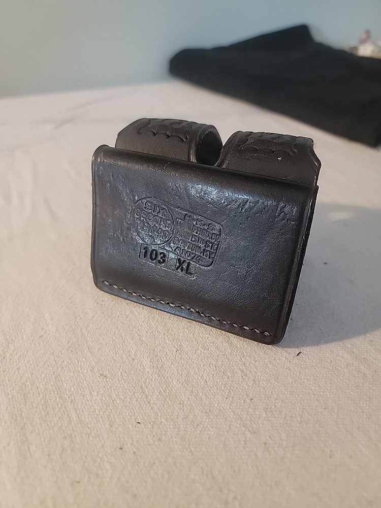 HKS 103 Med Speed Loader Dual Case Pouch belt loop Black