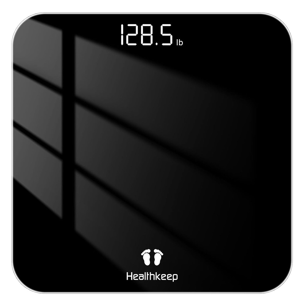 High-Precision Digital Bathroom Scale with LED Display, 400Lb Capacity