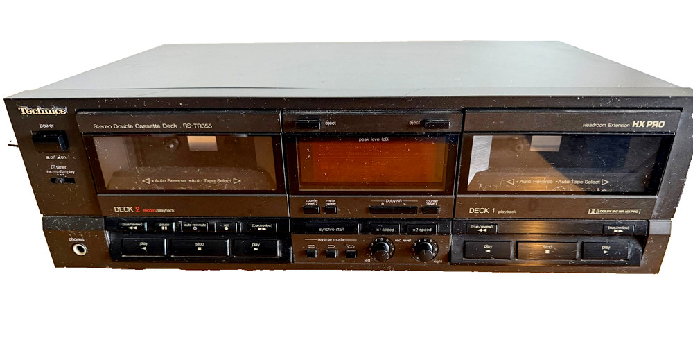 Technics RS-TR355 Dual Cassette Tape Deck (used)