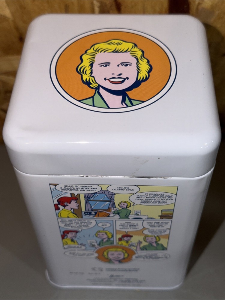 Nellie's Laundry Soap Tin Classic Empty Collectible Container For Everyday Use
