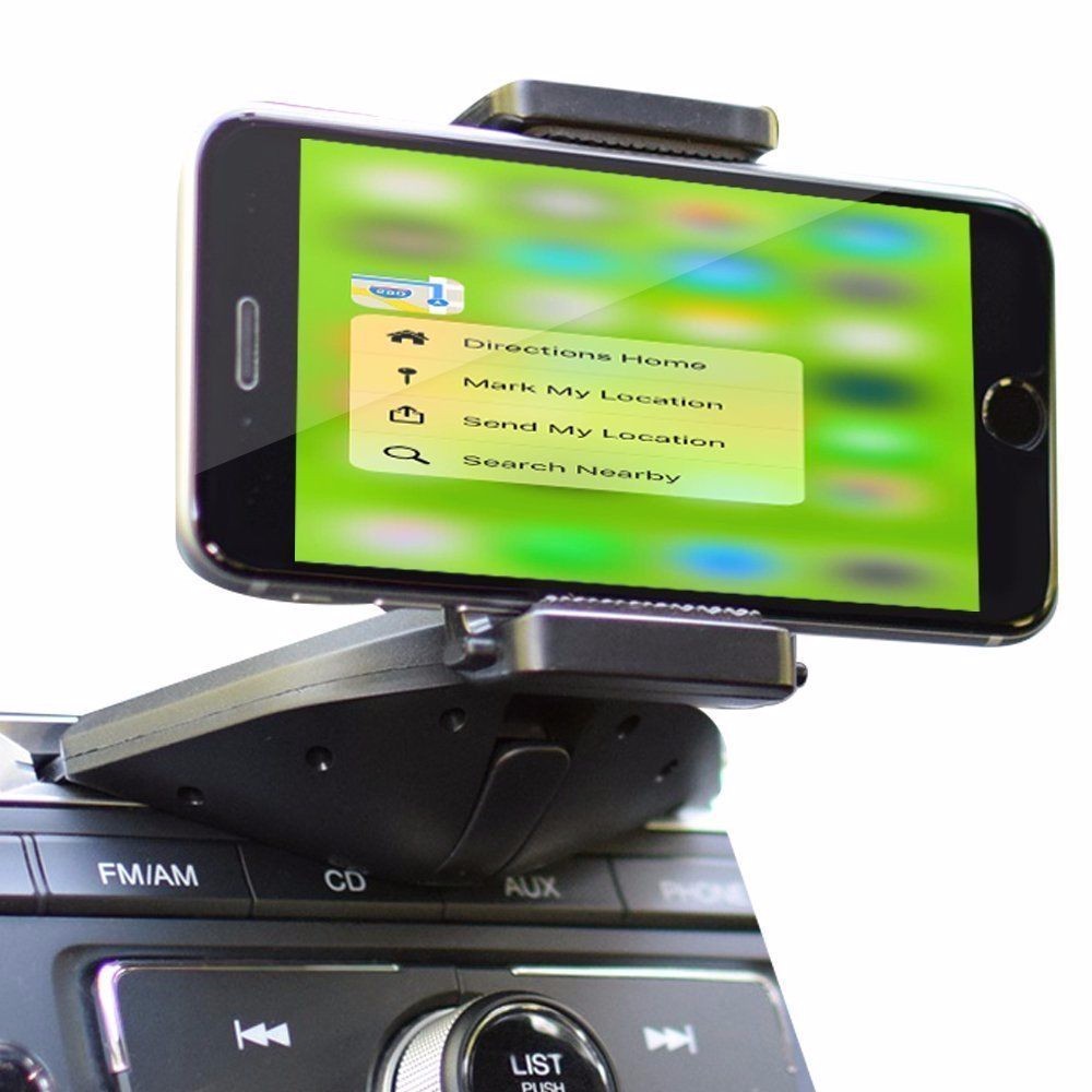 Teslan Disc Cradle Series CD Car Mount Phone Holder for iPhone and Android