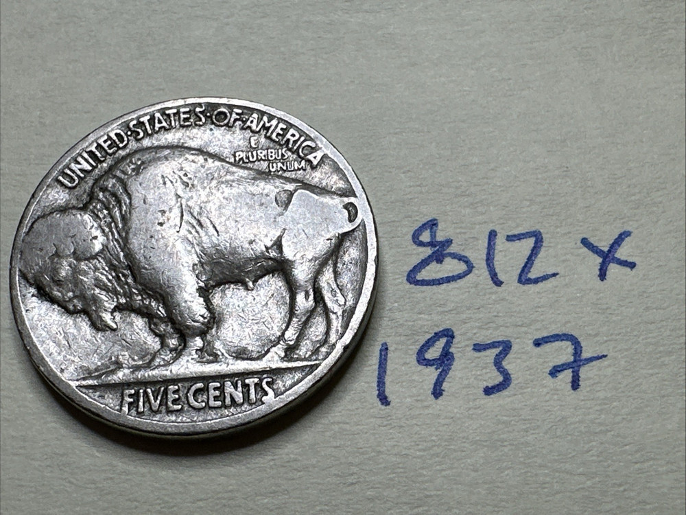 1937 5C Buffalo Nickel 812X