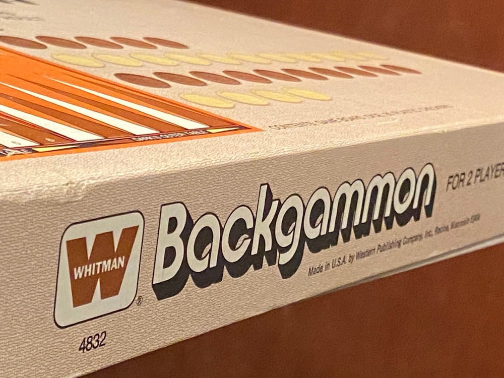 1974 Whitman Backgammon Board Game *Pre-Owned/Complete/Nice* x1