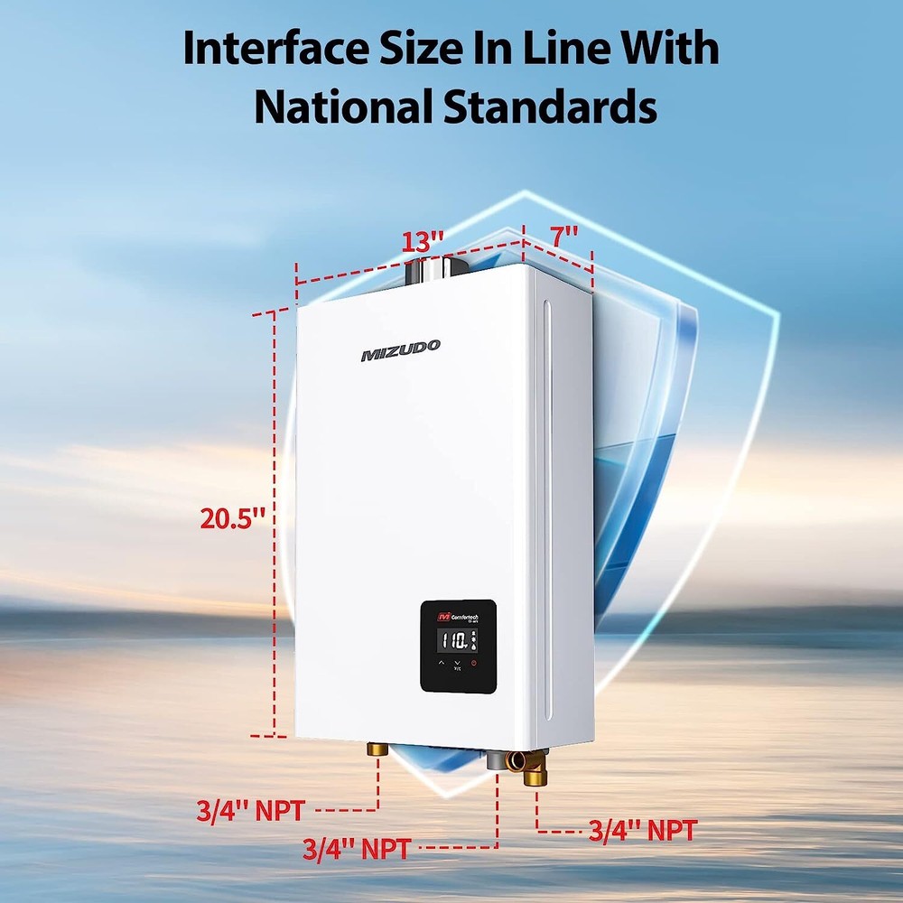 【99% NEW】12L 3.6 GPM Tankless Water Heater Propane 80,000BTU Instant Hot Boiler