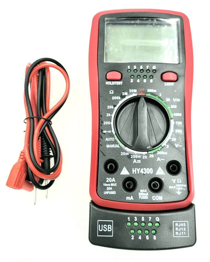 HY4300 Digital Multimeter & Cable Tester