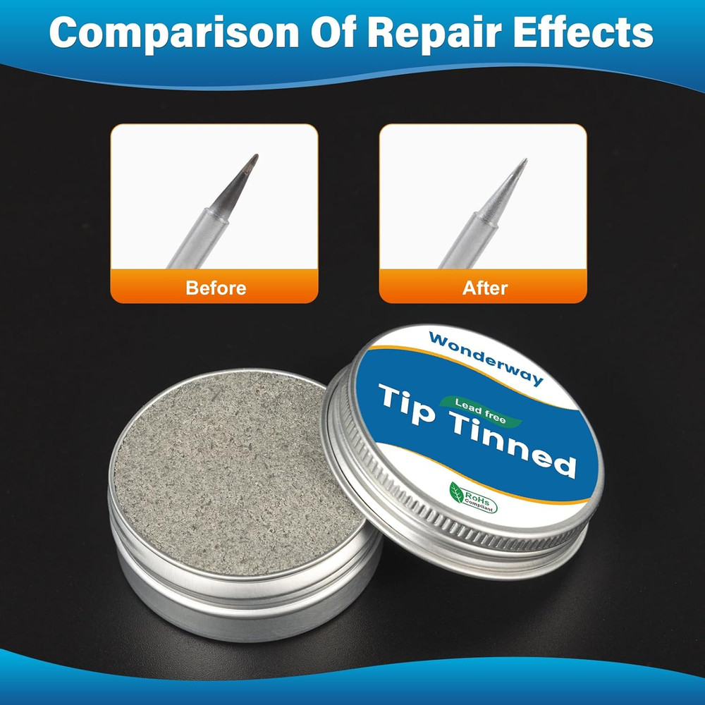 Tip Tinner for Soldering Iron Tip Cleaning, Supplied by