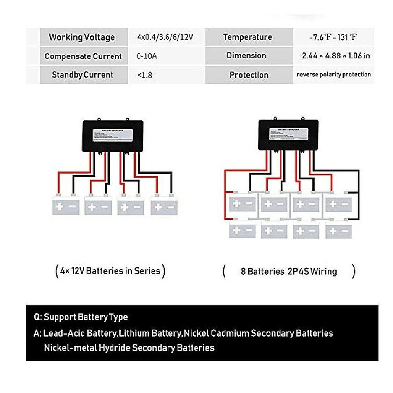 Battery equalizer /balancer for 48v Lead-acid batteries Solar System Balancer