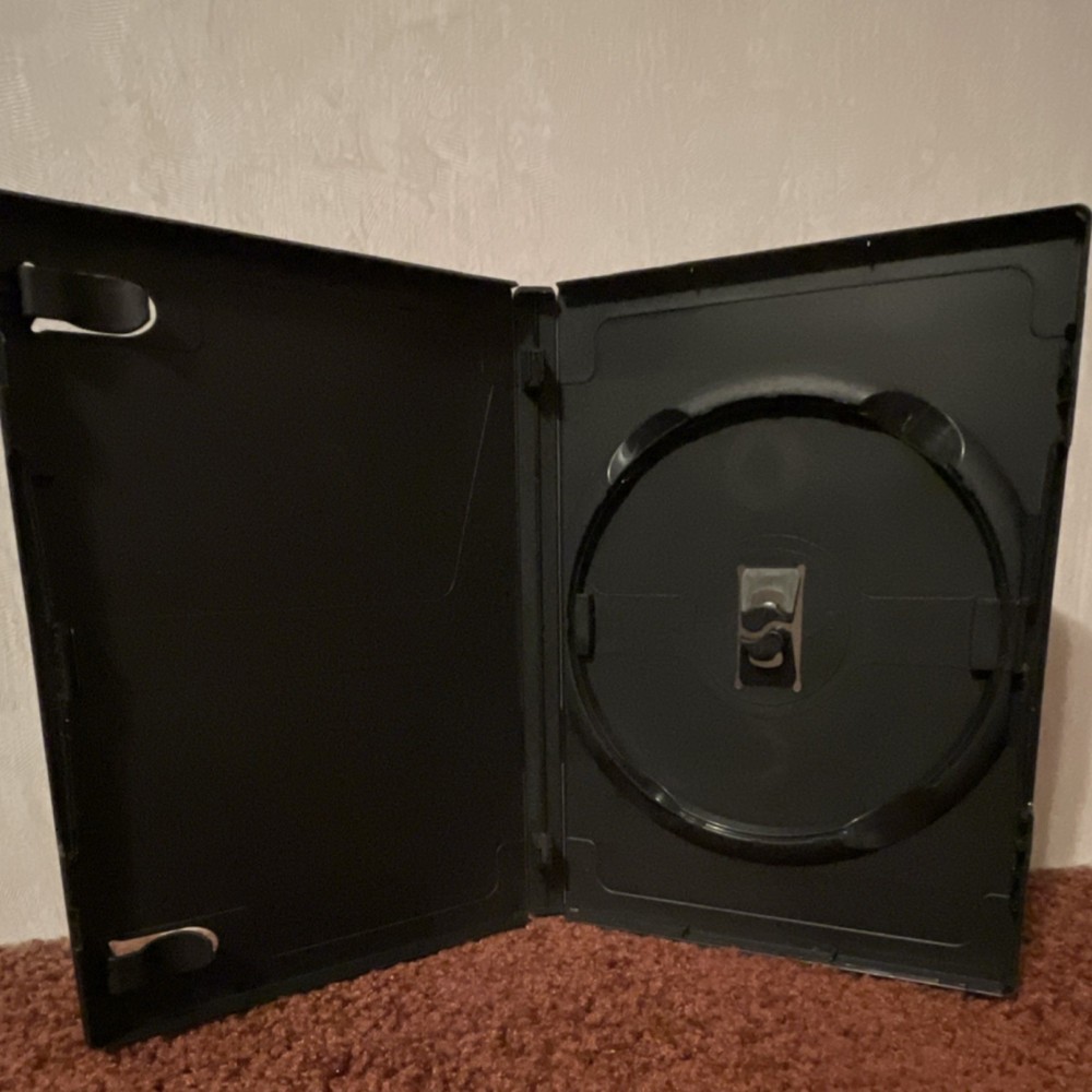 Set of 3 Black Plastic Standard DVD Cases Random (Used)
