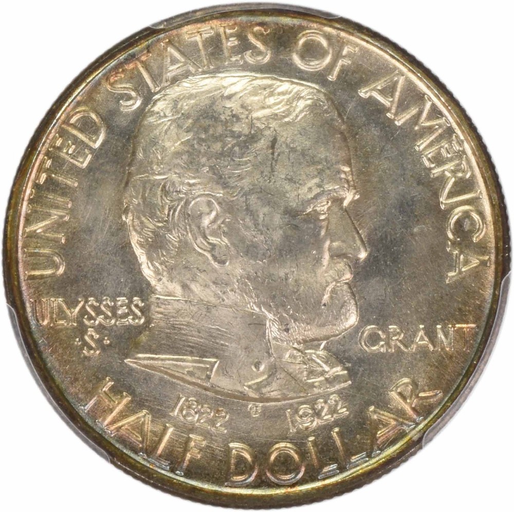 Grant Commemorative Silver Half Dollar 1922 MS66 PCGS