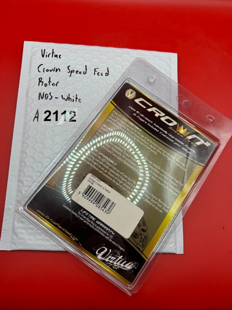 Virtue Crown Speed Feed Rotor  NOS-White