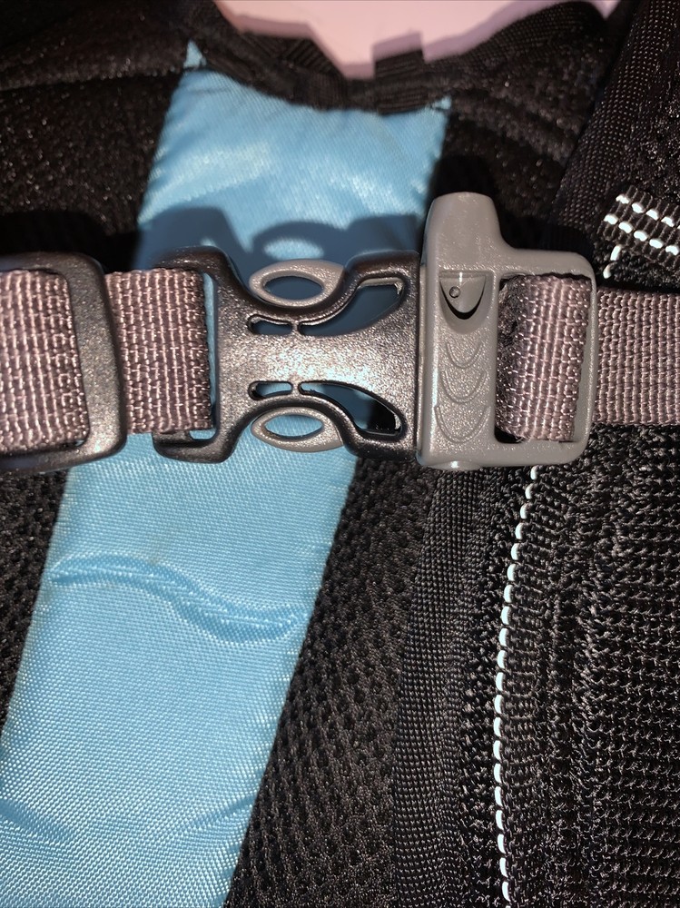 Novara Kids Hydration Pack Backpack Blue Grey No Bladder Sip 1L