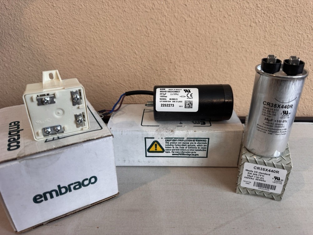 True Freezer T-49f Relay Start & Run Capacitor New