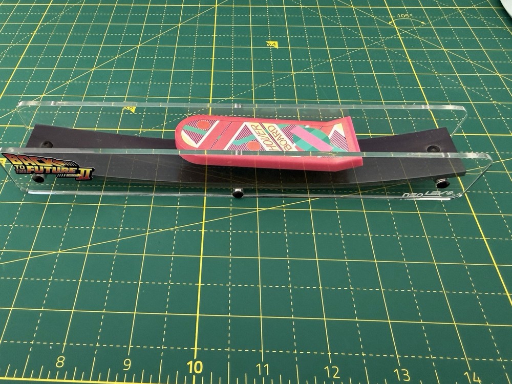 Neo Lev Back to the Future Part II Hoverboard w/ 8" HalfPipe Base Mint Condition