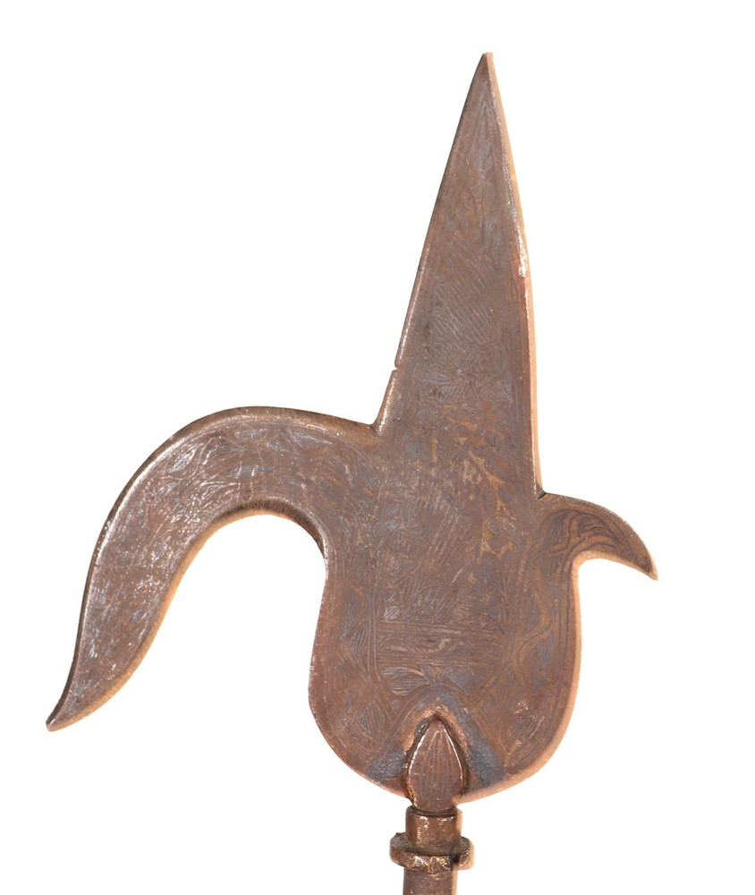19th C. Steel Indian Elephant Goad Combination-Dagger