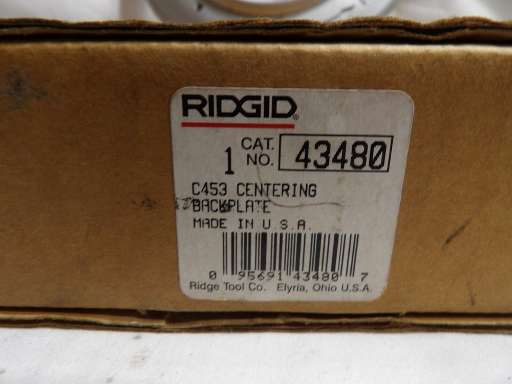 Ridgid 43480 C453 Centering Backplate