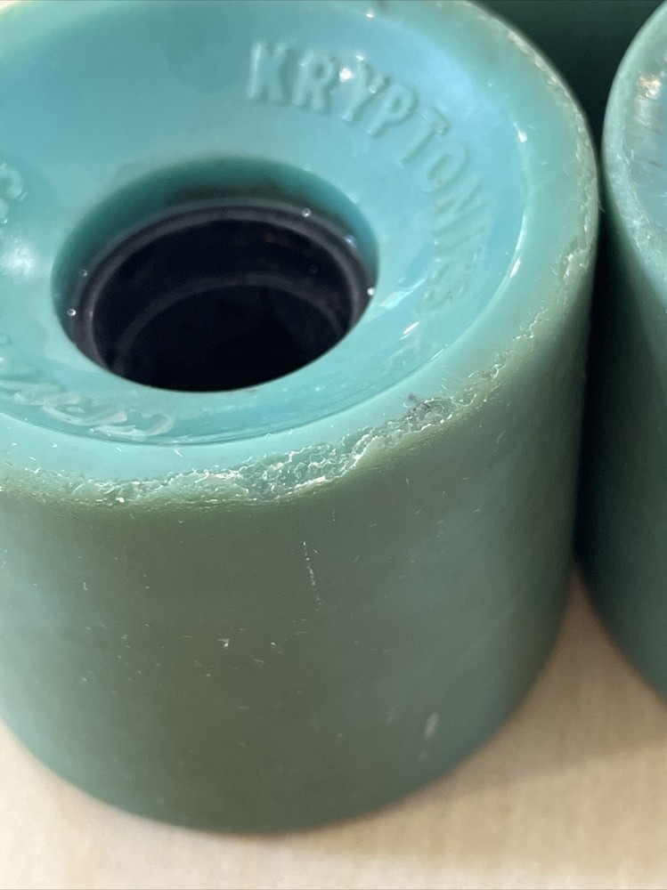 Vintage Kryptonics Teal Skateboard Wheels
