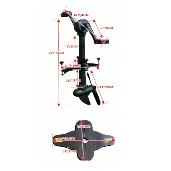 Kayak Pedal Power System Premium Replace Accessories Foot Powered Drive Unit