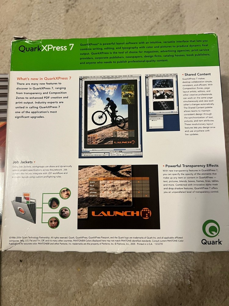QuarkXPress 7 for Windows and Mac