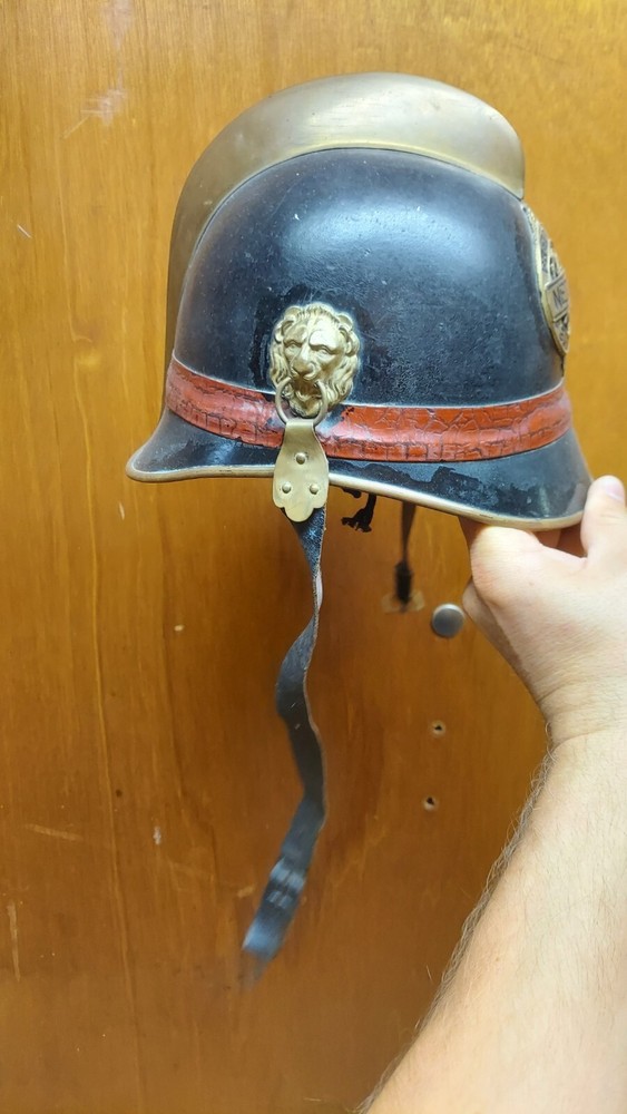 Antique German Firefighter Helmet
