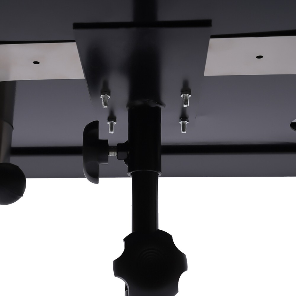 Tattoo Mobile Work Station Stand Fixed Desktop with a Removable Back Tray Black