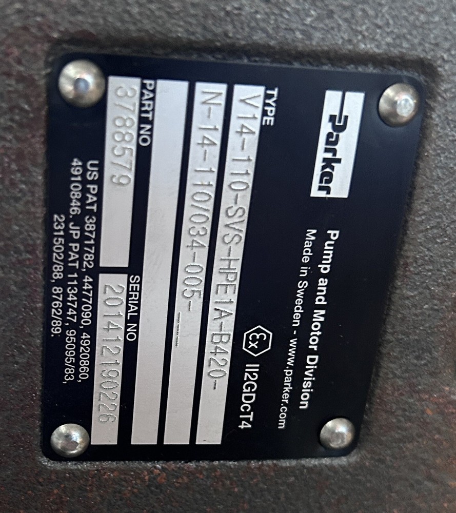 Parker VOAC Variable Displacement Axial Piston Motor V14 110cc Open/Closed Loop