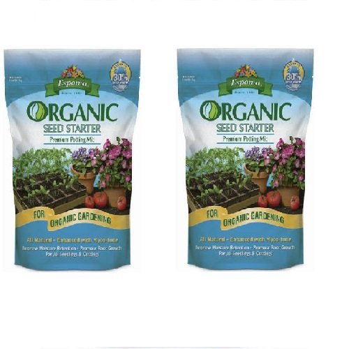 Espoma SS16 16-Quart Organic Seed Starter Premium Potting Mix - 2 PACK