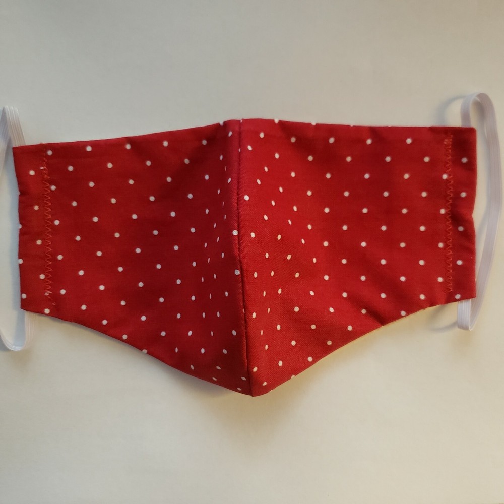 Handmade face mask washable and reusable with filter pocket