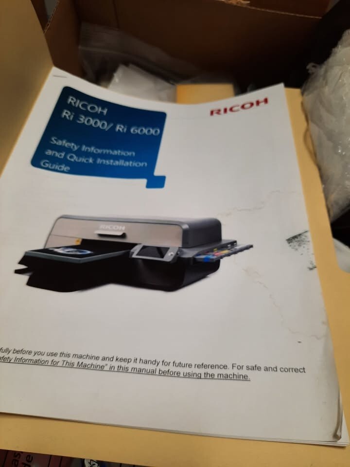 AnaJet Ricoh RI 6000 DTG Printer