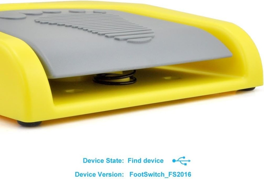 Multi-Functional USB Foot Switch - Compact 5.55x1.38 Inches for Seamless Control
