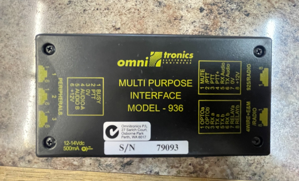 Omnitronics 936 Multi Purpose Interface Set w/ compatible 960HC handsets