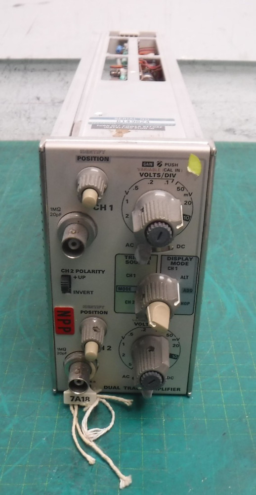Tektronix 7A18 Dual Trace Amplifier Plug - In