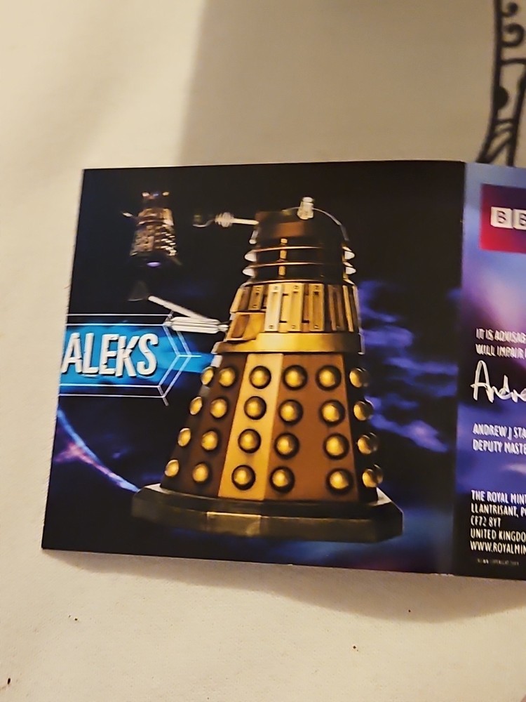 DR. WHO- dalek silver proof medal