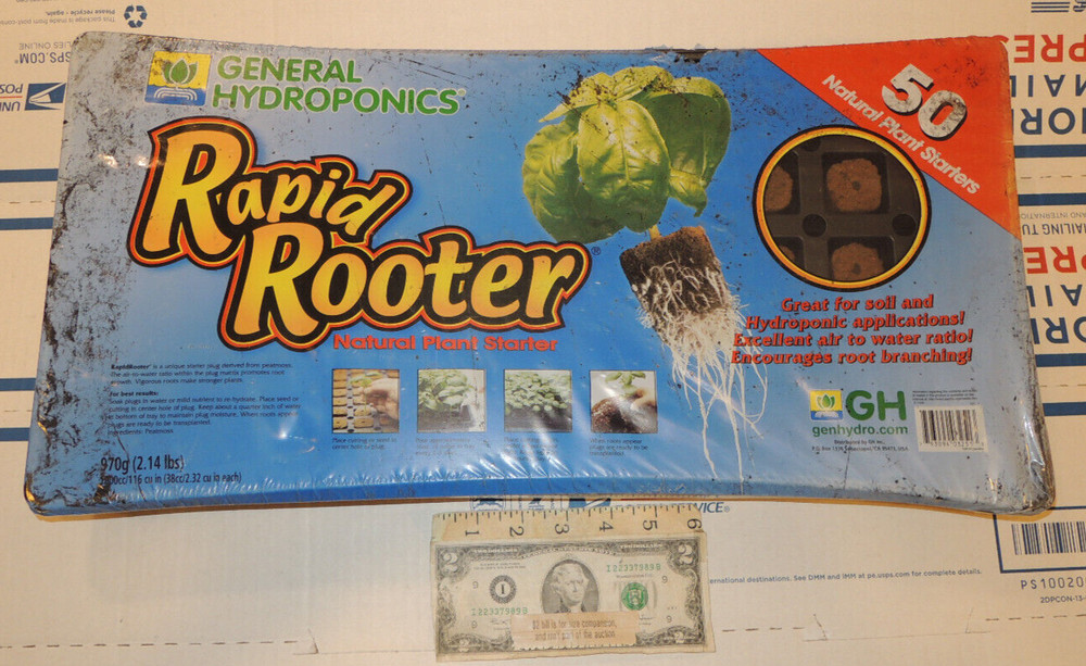 General Hydroponics Rapid Rooter Tray 50 Plugs Included - Hydroponic Germination
