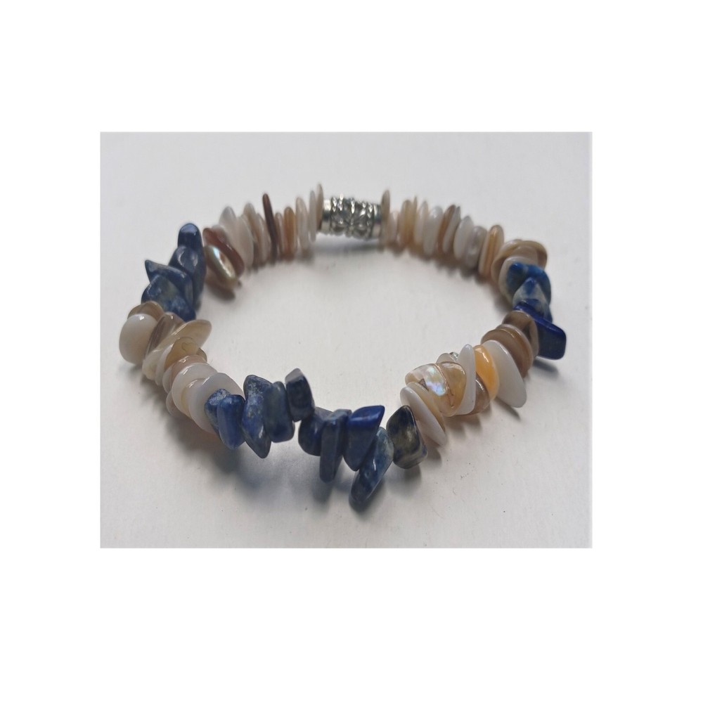 Earthtone Stone Chip Bracelet