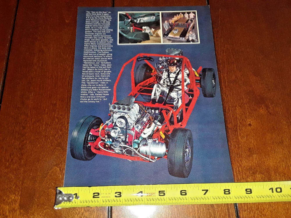 HURST HAIRY OLDSMOBILE ORIGINAL 1966 ARTICLE