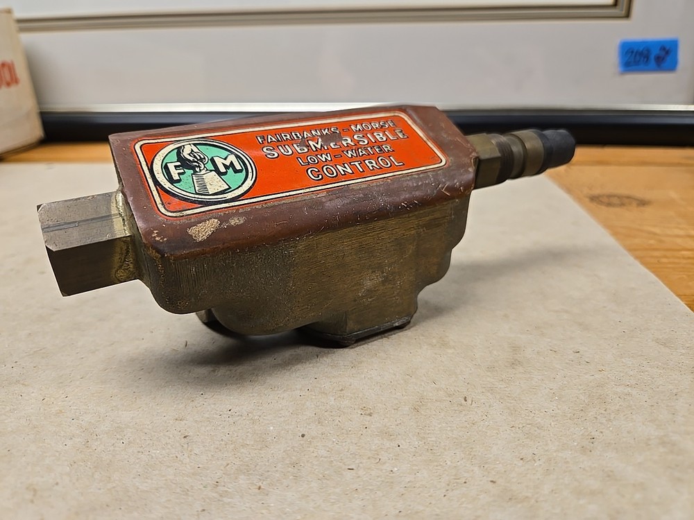 Antique Fairbanks Morse Submersible Low Water Control Pump Solid Brass Large