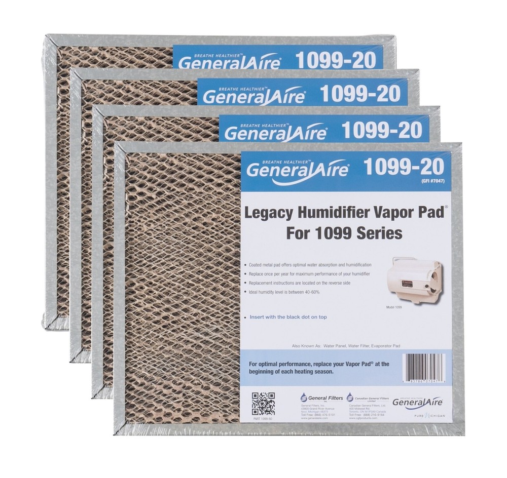 GeneralAire 1099-20 (4 Pack) - Humidifier Water Panel