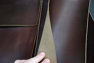 Horween Chromexcel Burgundy Leather Piece, 5.5 ounces thick. Select your size.