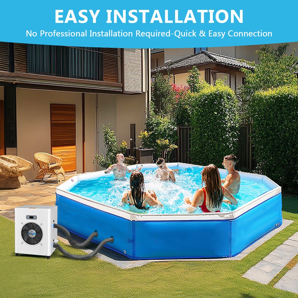 SLSY Pool Heaters for Above Ground Pool 15609BTU Elect. Pool Heater Pump 5000Gal