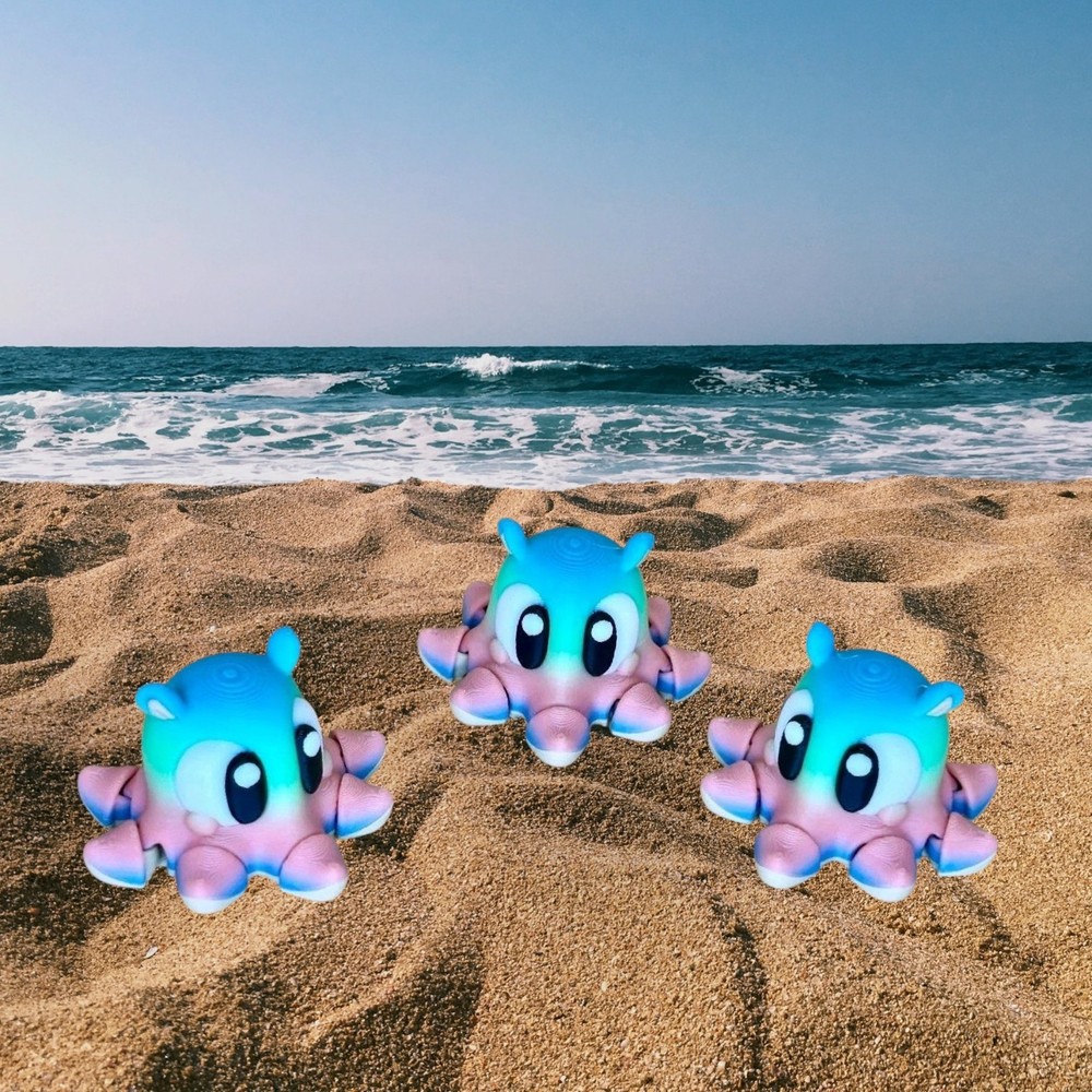 3D Printed Jiggle Pet Dumbo Octopus