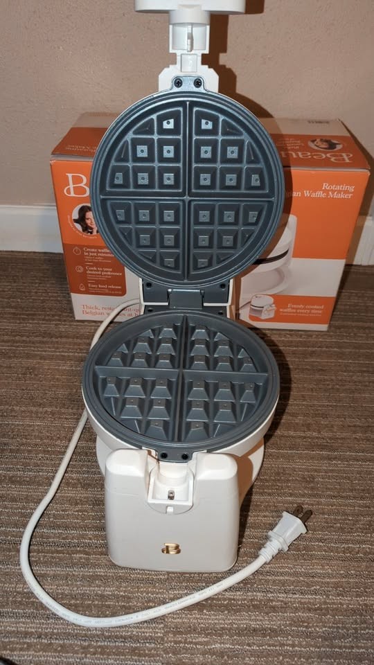 White Icing Waffle Maker by Drew Barrymore