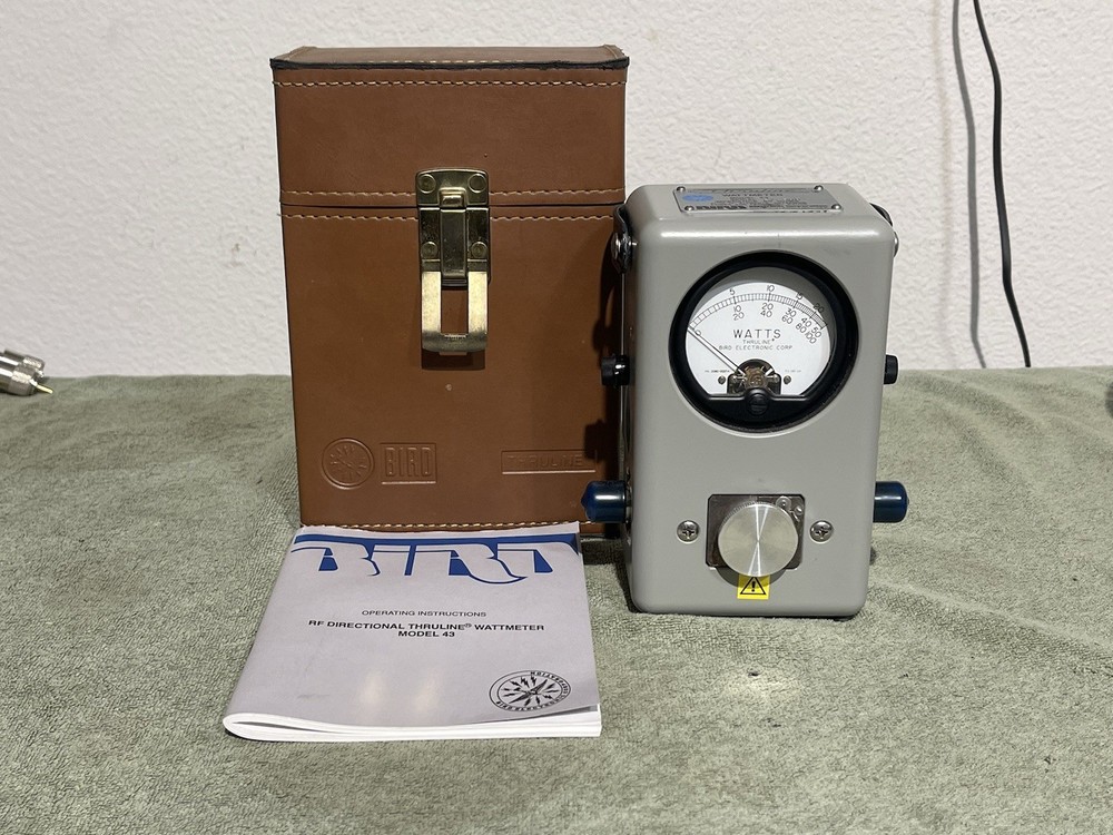 BIRD 43 RF WATTMETER / RF POWER METER – Excellent Condition  – Complete Set