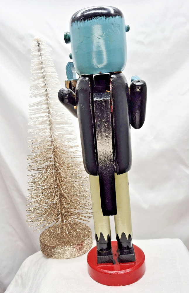 13.5” Wooden Nutcracker - Frankenstein - multicolored