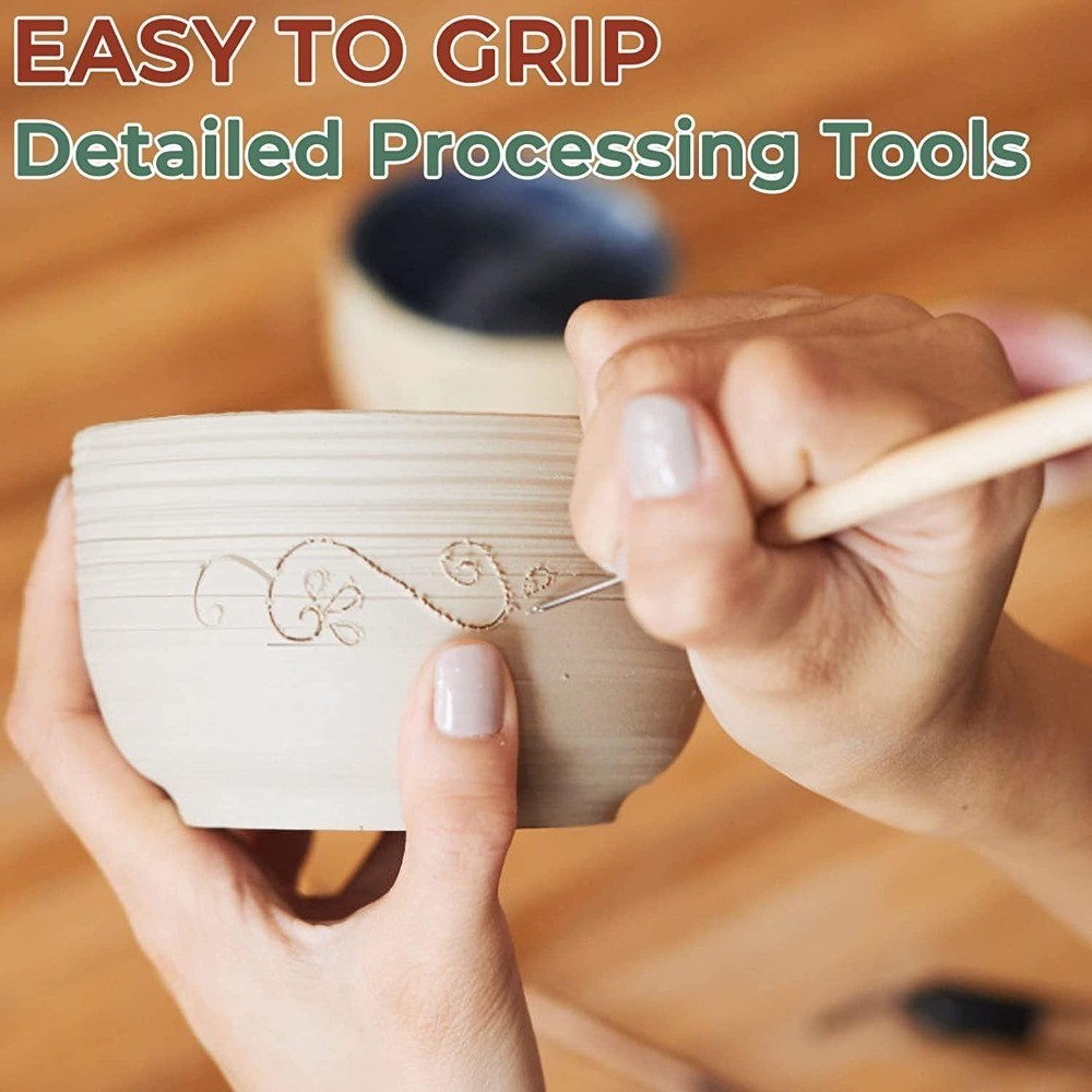 6 Pack Clay Tools Kit, Pottery Tools & Sculpting Tools, Polymer Modeling Clay