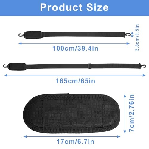 Shoulder Strap, 65 inch Adjustable Duffel Bag Shoulder Strap Replacement with