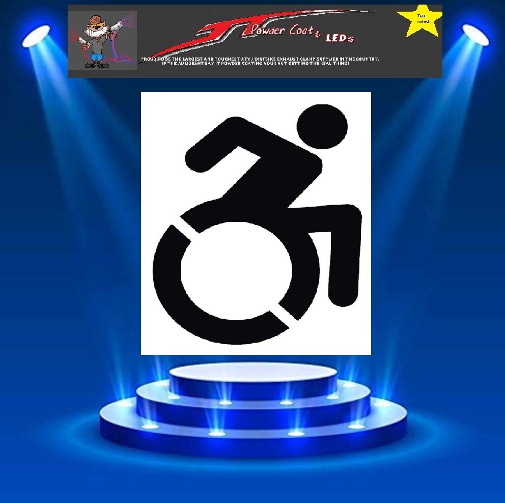 ACTIVE HANDICAP Stencil Template Airbrush Paint School supply #2