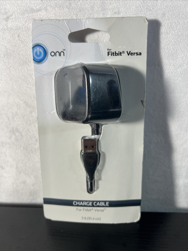 Onn 3' Charging Cable Charger for Fitbit Versa Activity Tracker USB Dock 3ft NEW
