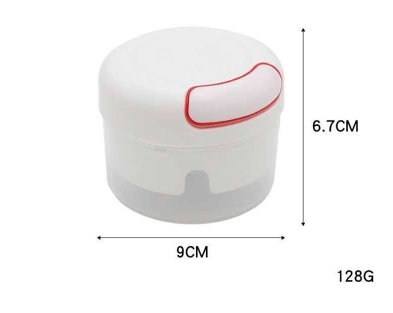 Manual Pull String Food Chopper, Portable Kitchen Compact, White And Green