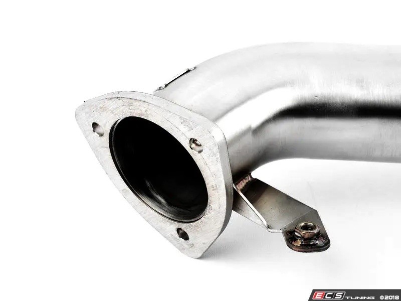 ECS Tuning Audi A4 B9 2.0 Front Resonator Delete Downpipe T304 SS ES#3690264